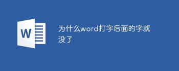 为什么word打字后面的字就没了 - 壹观办公网