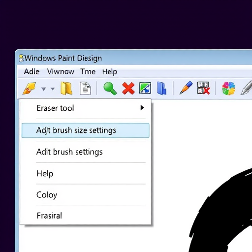 windows 7自带画图程序里的橡皮擦的大小怎么改变?(图3) windows 7自带画图程序里的橡皮擦的大小怎么改变?(图3)