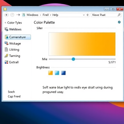 如何使用Windows7调色板保护眼睛(图1)