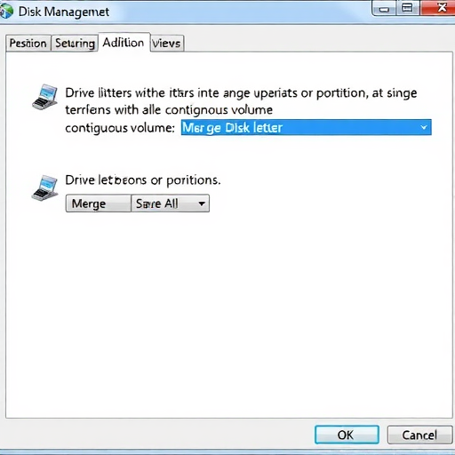 windows 7系统如何合并磁盘分区将两个或多个合并到一起(图2) windows 7系统如何合并磁盘分区将两个或多个合并到一起(图2)