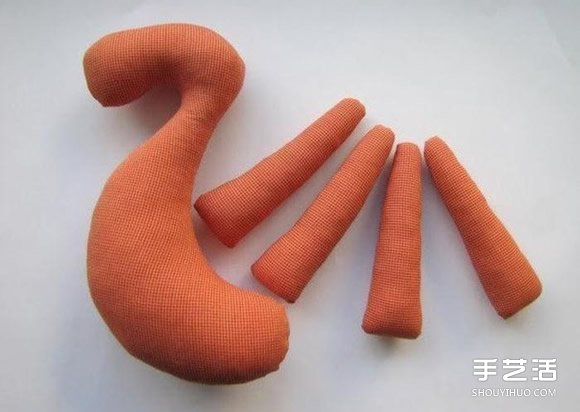 布艺马手工制作带图纸 毛绒玩具马DIY图解(图6)