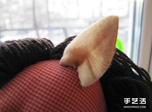 布艺马手工制作带图纸 毛绒玩具马DIY图解(图9)