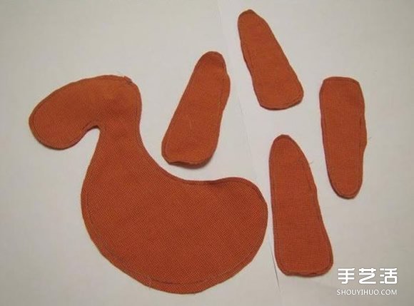 布艺马手工制作带图纸 毛绒玩具马DIY图解(图4)