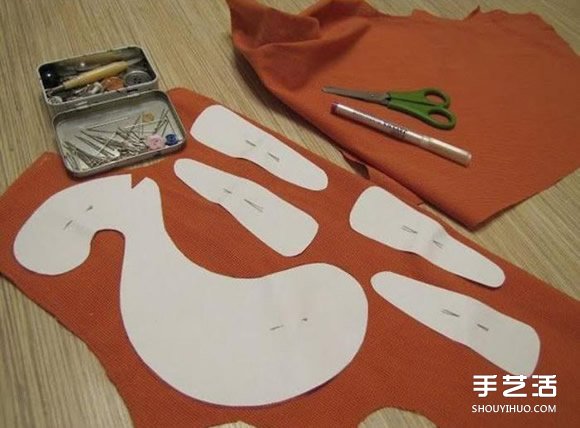 布艺马手工制作带图纸 毛绒玩具马DIY图解(图3)