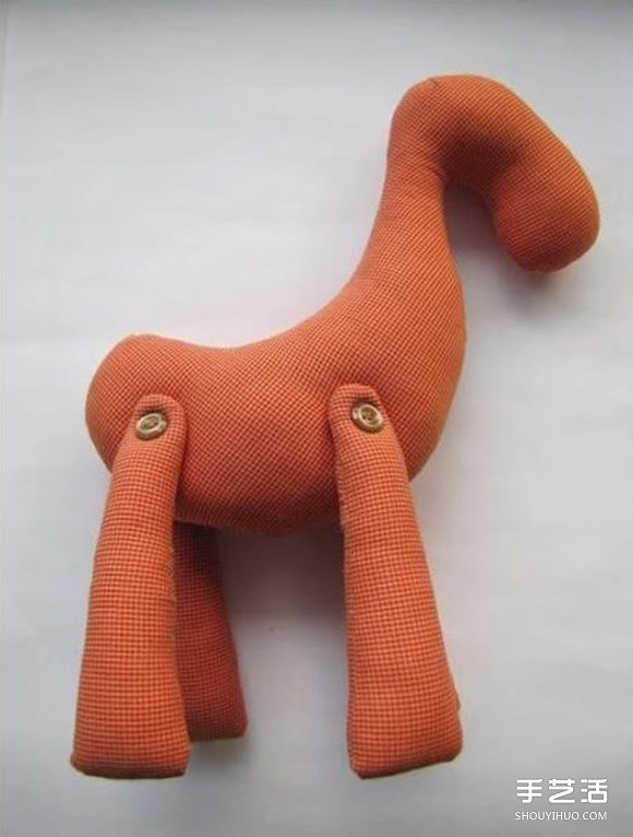 布艺马手工制作带图纸 毛绒玩具马DIY图解(图8)