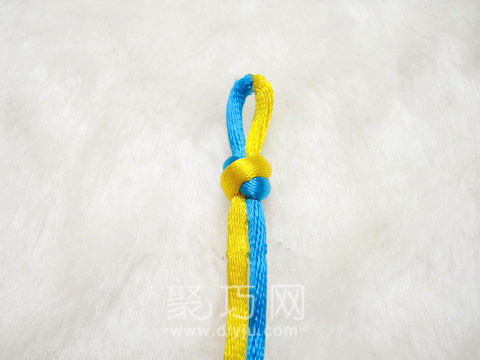 怎样编团锦结 中国结之实心六耳团锦结的双线编法图解(图4)