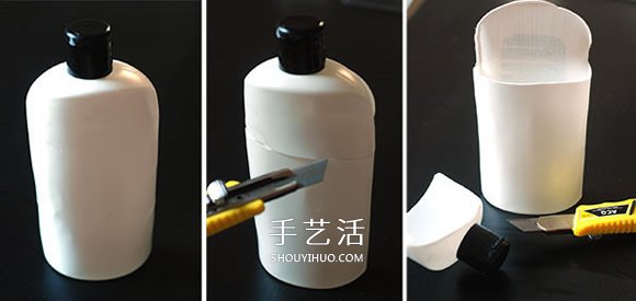 废物利用塑料瓶做笔筒 卡通小怪物笔筒DIY方法(图4)