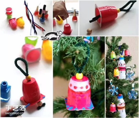 幼儿废旧物品手工制作 可爱的圣诞树挂饰DIY - 双维造物网
