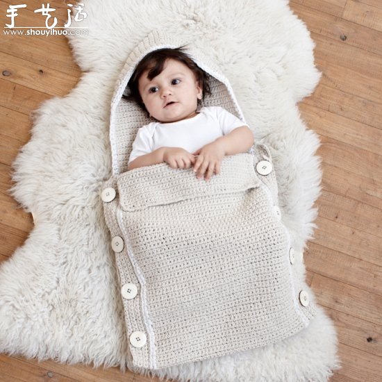 纯手工针织的可爱宝宝睡袋 - 双维造物网