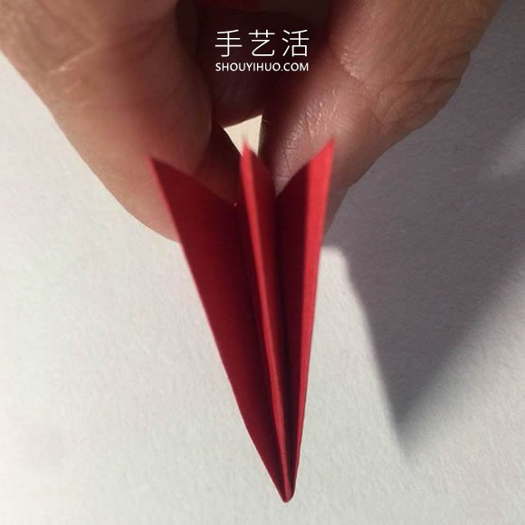 简单折纸4个花瓣 粘合得到一朵四瓣花！(图11)