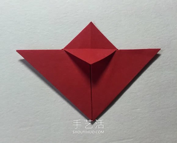 简单折纸4个花瓣 粘合得到一朵四瓣花！(图9)