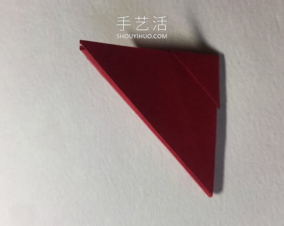 简单折纸4个花瓣 粘合得到一朵四瓣花！(图12)