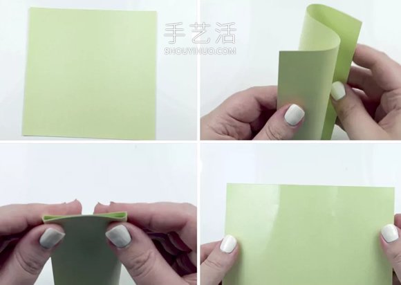 折纸八瓣莲花的视频教程 包括花瓣和叶子折法(图5)