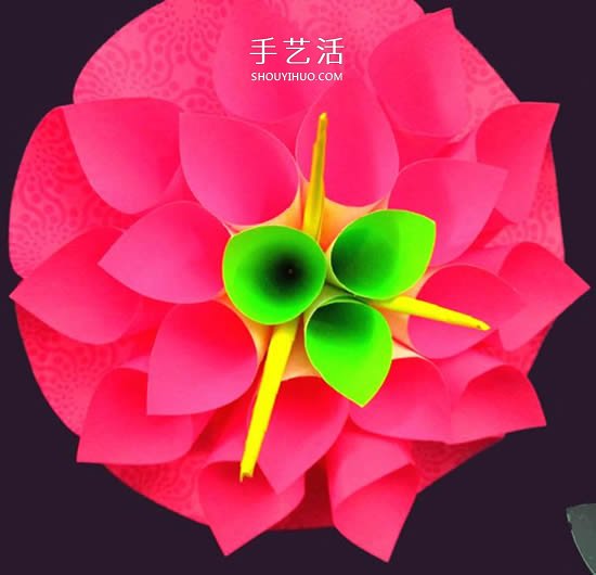 便利贴手工制作立体纸花的做法图解(图16)