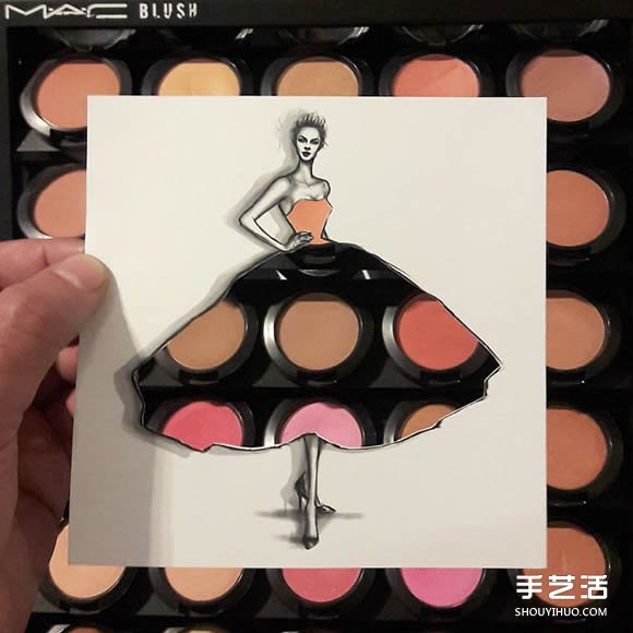 另类“剪纸画”创意DIY 把世界装进裙子！(图9)
