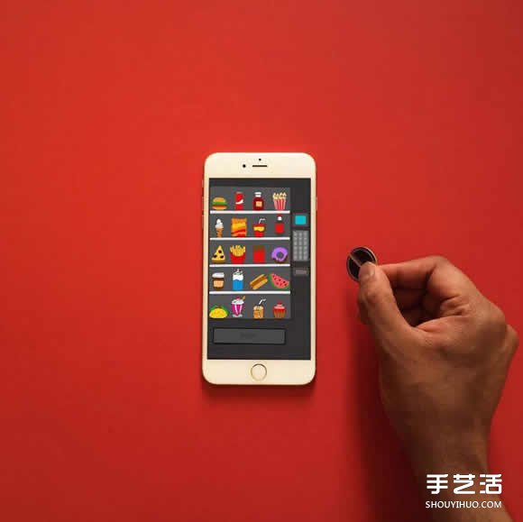 iPhone手机入画 DIY创意无限的有趣插画作品(图7)