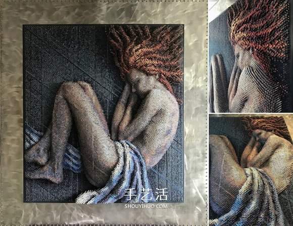 旋紧或松开，上万个螺丝钉制作的3D立体画像 - 双维造物网