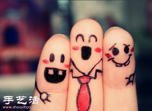 手指+简笔画 DIY另类恶搞“爱相随”(图7)