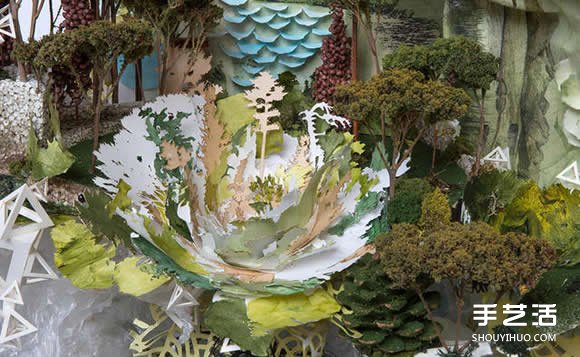 似画不是画：混合材质DIY奇幻华丽的立体山水画(图12)