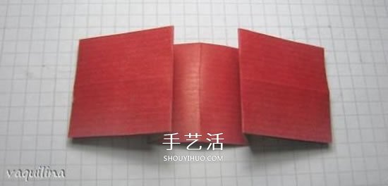 冬天的美丽折纸手工 立体雪花花球的折法图解(图10)