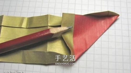 冬天的美丽折纸手工 立体雪花花球的折法图解(图14)
