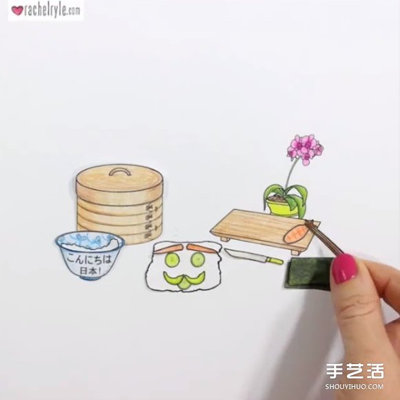 自制插画和拼贴 手绘风动画教你泡出完美拿铁(图7)