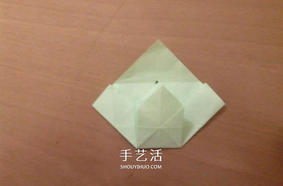 幸运四叶草的折法图解 怎么折纸四叶草步骤图(图10)