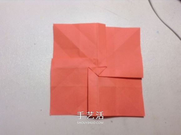 怎么折纸月季花的方法 手工月季花的折法图解(图32)