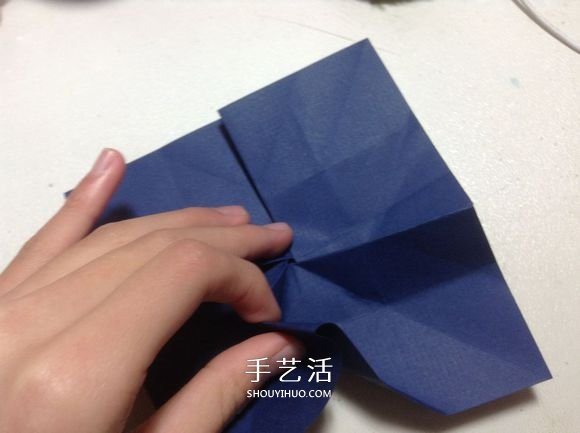 怎么折纸月季花的方法 手工月季花的折法图解(图37)