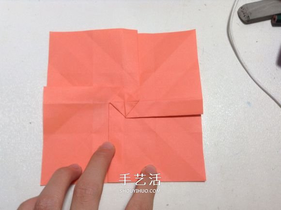 怎么折纸月季花的方法 手工月季花的折法图解(图34)