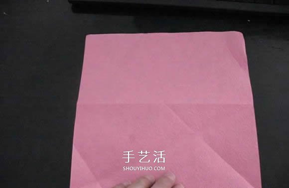 赠送初恋的小礼物！折纸蔷薇戒指的折法图解(图13)