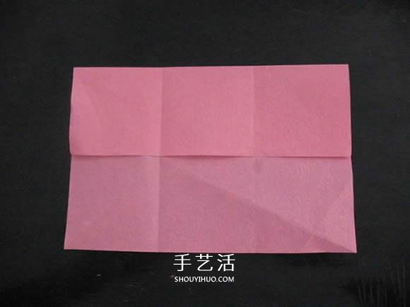 赠送初恋的小礼物！折纸蔷薇戒指的折法图解(图19)