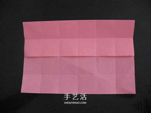 赠送初恋的小礼物！折纸蔷薇戒指的折法图解(图22)