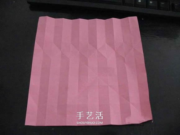 赠送初恋的小礼物！折纸蔷薇戒指的折法图解(图33)