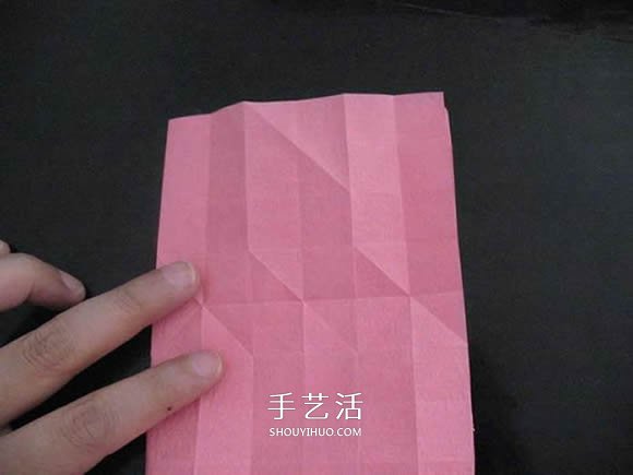 赠送初恋的小礼物！折纸蔷薇戒指的折法图解(图37)