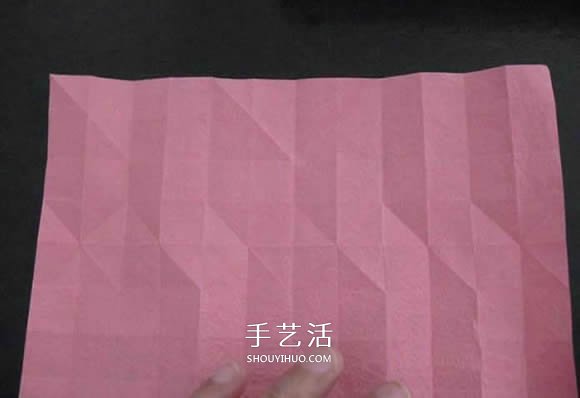 赠送初恋的小礼物！折纸蔷薇戒指的折法图解(图39)