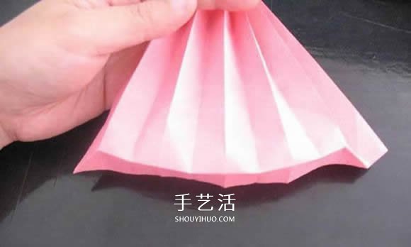 赠送初恋的小礼物！折纸蔷薇戒指的折法图解(图60)
