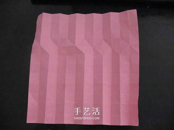 赠送初恋的小礼物！折纸蔷薇戒指的折法图解(图31)