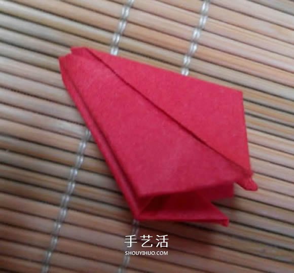 即将完全开花的荷花的折纸方法图解过程(图11)