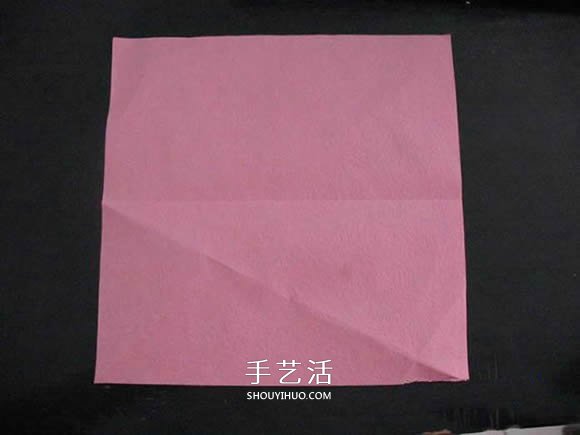 赠送初恋的小礼物！折纸蔷薇戒指的折法图解(图14)