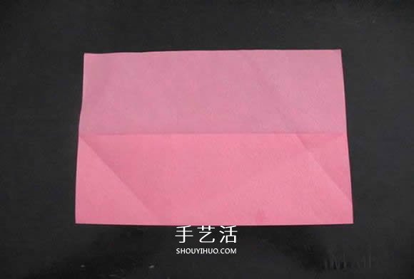 赠送初恋的小礼物！折纸蔷薇戒指的折法图解(图15)