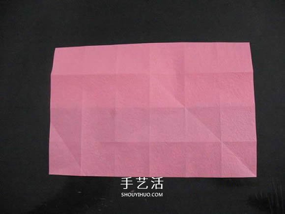赠送初恋的小礼物！折纸蔷薇戒指的折法图解(图23)
