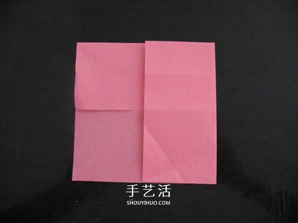 赠送初恋的小礼物！折纸蔷薇戒指的折法图解(图20)