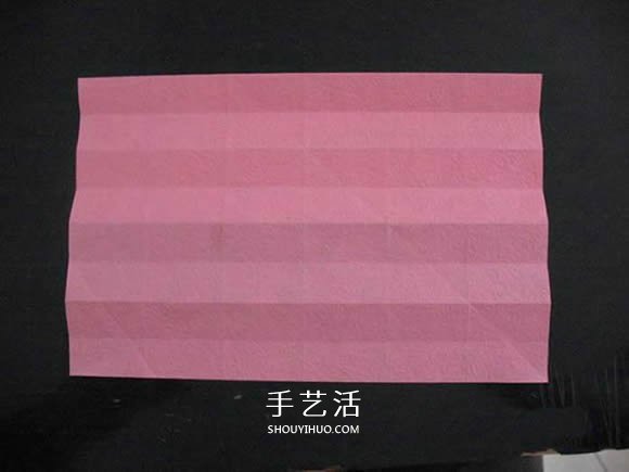 赠送初恋的小礼物！折纸蔷薇戒指的折法图解(图24)