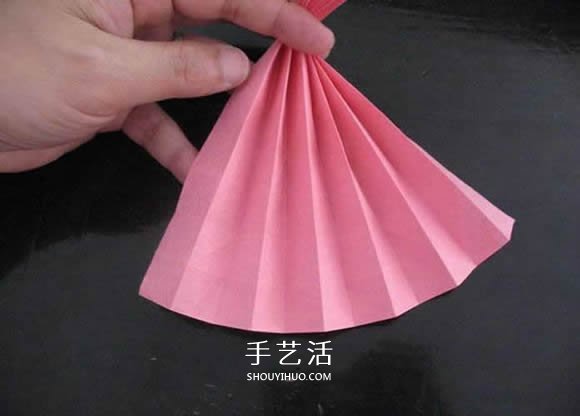 赠送初恋的小礼物！折纸蔷薇戒指的折法图解(图59)