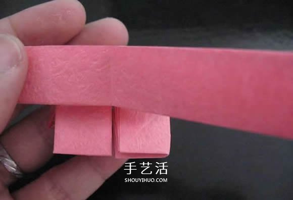 赠送初恋的小礼物！折纸蔷薇戒指的折法图解(图98)