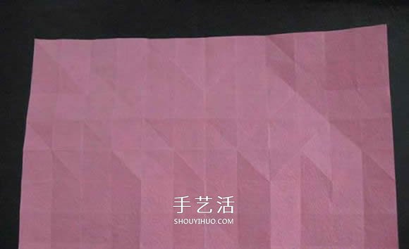 赠送初恋的小礼物！折纸蔷薇戒指的折法图解(图48)