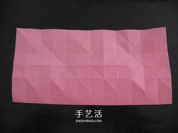 赠送初恋的小礼物！折纸蔷薇戒指的折法图解(图49)