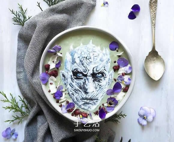冰沙上作画！就像咖啡拉花般充满了文青味(图6)