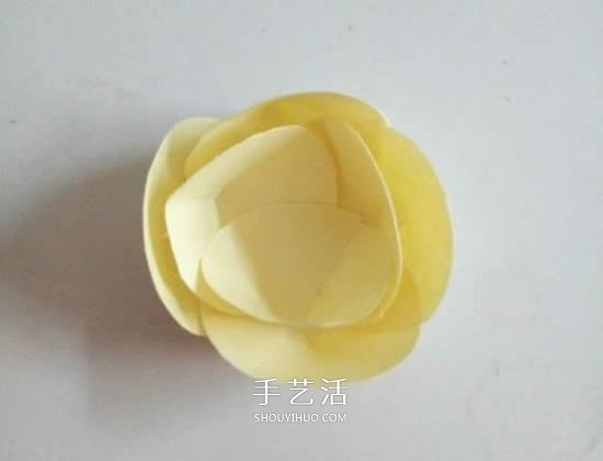 简单纸花怎么做图解 组合式花朵的制作方法(图10)